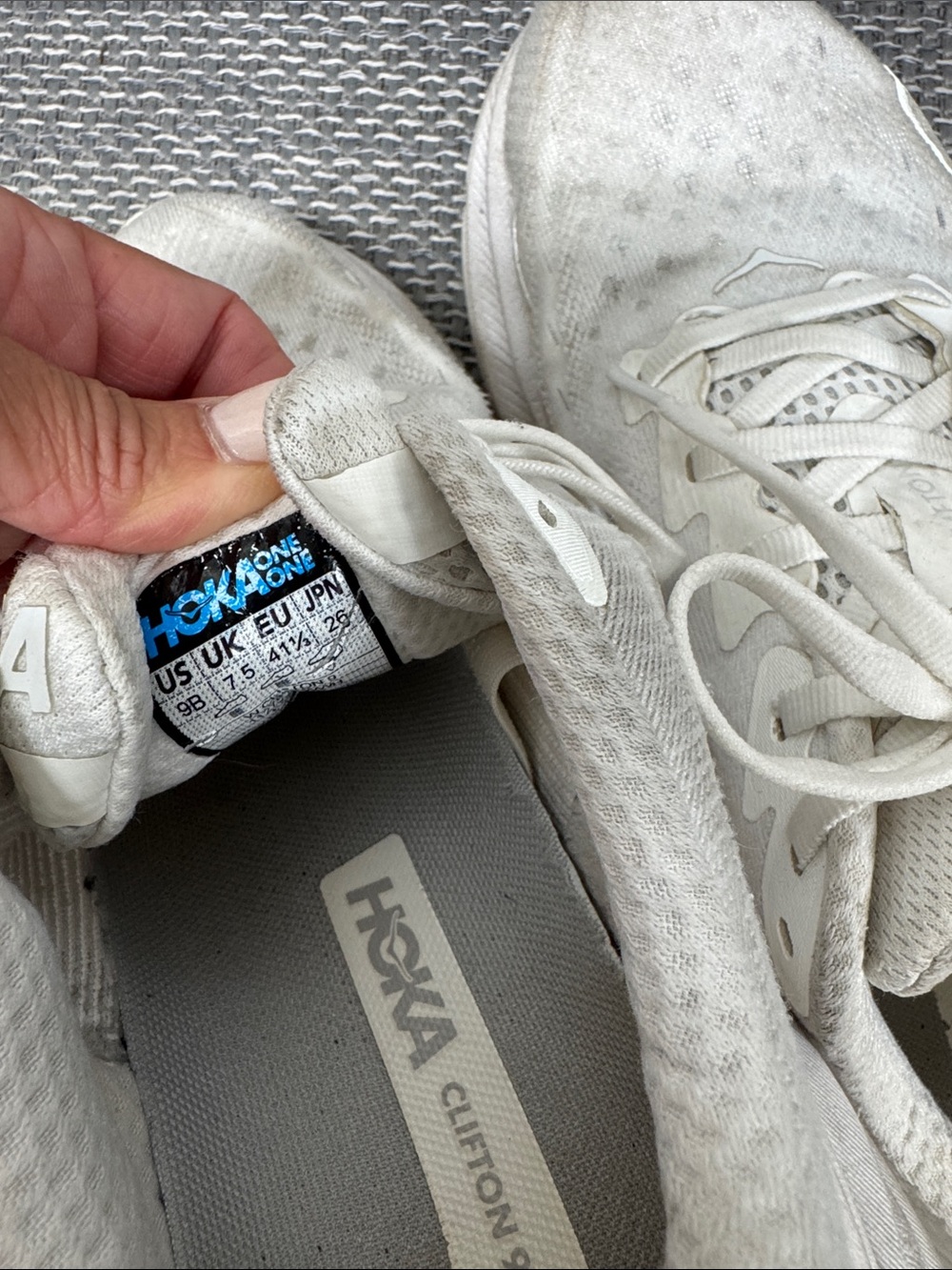 Hoka Women's White Athletic Running Shoes - Picture 5 of 5